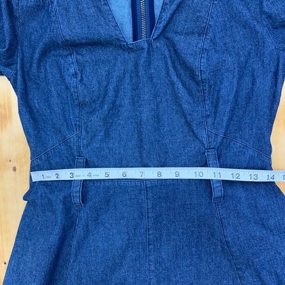Free People Karmen Denim Tie Belt Mini Dress Sz XS - Picture 11 of 12